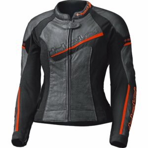 Held Debbie II Damen Lederjacke schwarz/neonrot 46 Damen