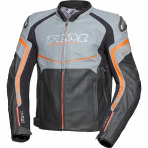 FLM Laguna Seca Lederkombijacke schwarz/orange 48 Herren