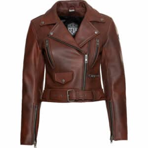 Spirit Motors Bad Bonnie Damen Lederjacke rot M Damen