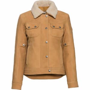 Spirit Motors Brave Ebony Damen Lederjacke beige S Damen