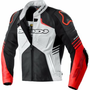 SPIDI Bolide Lederkombijacke schwarz/rot/weiß 50 Herren