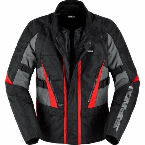 SPIDI Street Evo H2Out Textiljacke schwarz/rot 3XL Herren