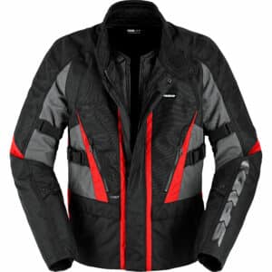 SPIDI Street Evo H2Out Textiljacke schwarz/rot L Herren