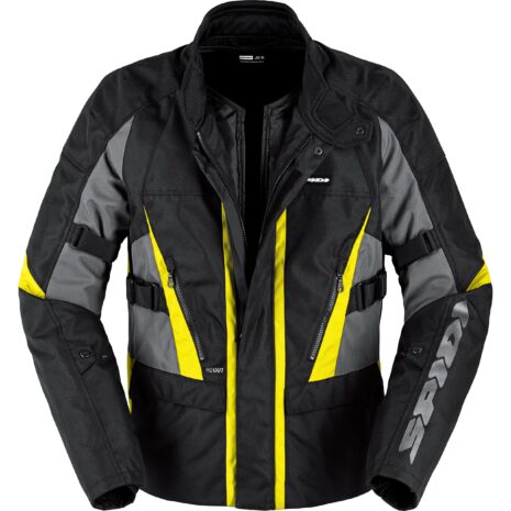 SPIDI Street Evo H2Out Textiljacke schwarz/gelb M Herren