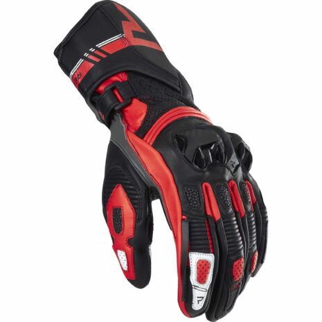 Rebelhorn St Long Lederhandschuh schwarz/grau/rot S Herren