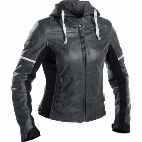 Richa Toulon 2 Damen Lederjacke grau 38 Damen