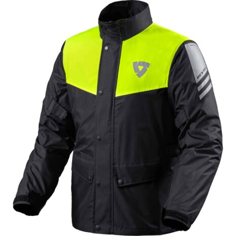 REV'IT! Nitric 3 H2O Regenjacke schwarz/neongelb XXL