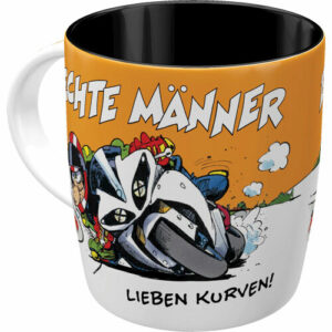 Nostalgic-Art Tasse Set - MOTOmania - Echte Männer lieben Kurven!