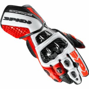 SPIDI Carbo Track Evo Lederhandschuh lang rot S Herren