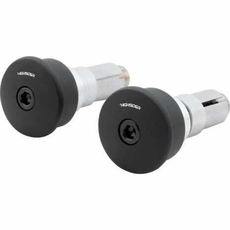 Highsider Lenkergewichte Alu CURVE 12-22mm mit Spiegelaufnahme matt sc