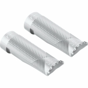 Rizoma Fußrastenpaar Ø18mm Snake ohne Adaptergelenke! PE615A silber