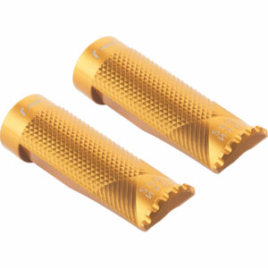 Rizoma Fußrastenpaar Ø18mm Snake ohne Adaptergelenke!! PE615G gold