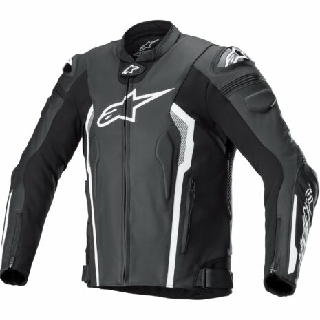 Alpinestars Missile V2 Lederkombijacke schwarz/weiß 48 Herren