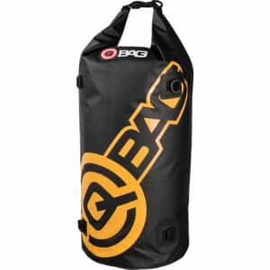 QBag Gepäckrolle wasserdicht Ocean Bag 50 Liter schwarz/gelb