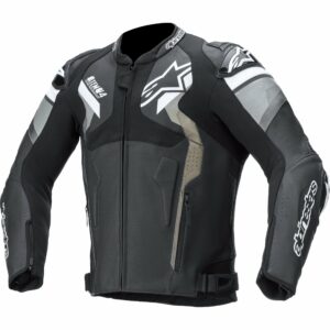 Alpinestars Atem V4 Lederjacke schwarz/grau/weiß 56 Herren