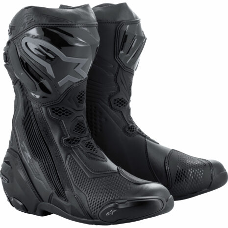 Alpinestars Supertech R Motorradstiefel lang schwarz/schwarz 40 Herren