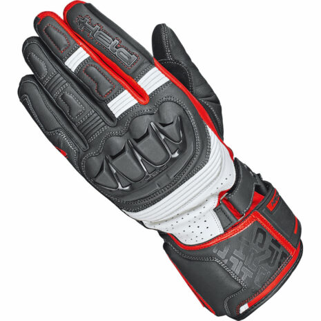 Held Revel 3.0 Lederhandschuh lang weiß/rot 11 Herren