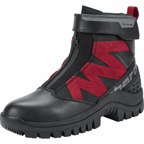 Pharao Siljan WP Damen Motorradschnürstiefel kurz schwarz 41 Damen