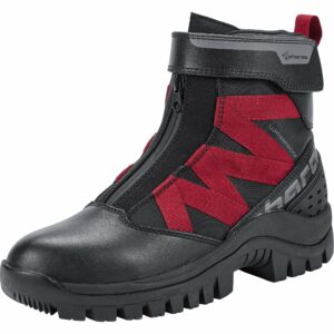 Pharao Siljan WP Damen Motorradschnürstiefel kurz schwarz 42 Damen