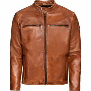 Spirit Motors Retro-Style Lederjacke 5.0 braun M Herren