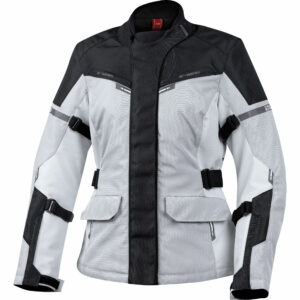 IXS Easton Damen Textiljacke hellgrau/grau/schwarz M Damen