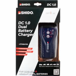 Shido Batterieladegerät Dual Canbus 1A schwarz für Lithium+Säure