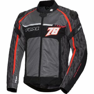 FLM Sports Textil Jacke 1.2 grau/rot XL Herren
