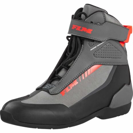 FLM Traction Motorradschnürstiefel kurz grau 41 Herren