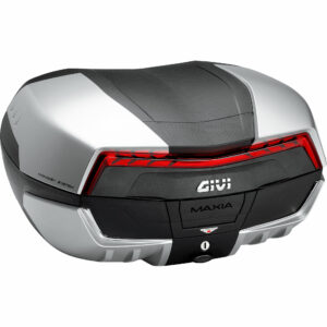 Givi Monokey® Topcase Maxia 5 V58N 58 Liter silber/schwarz/rot